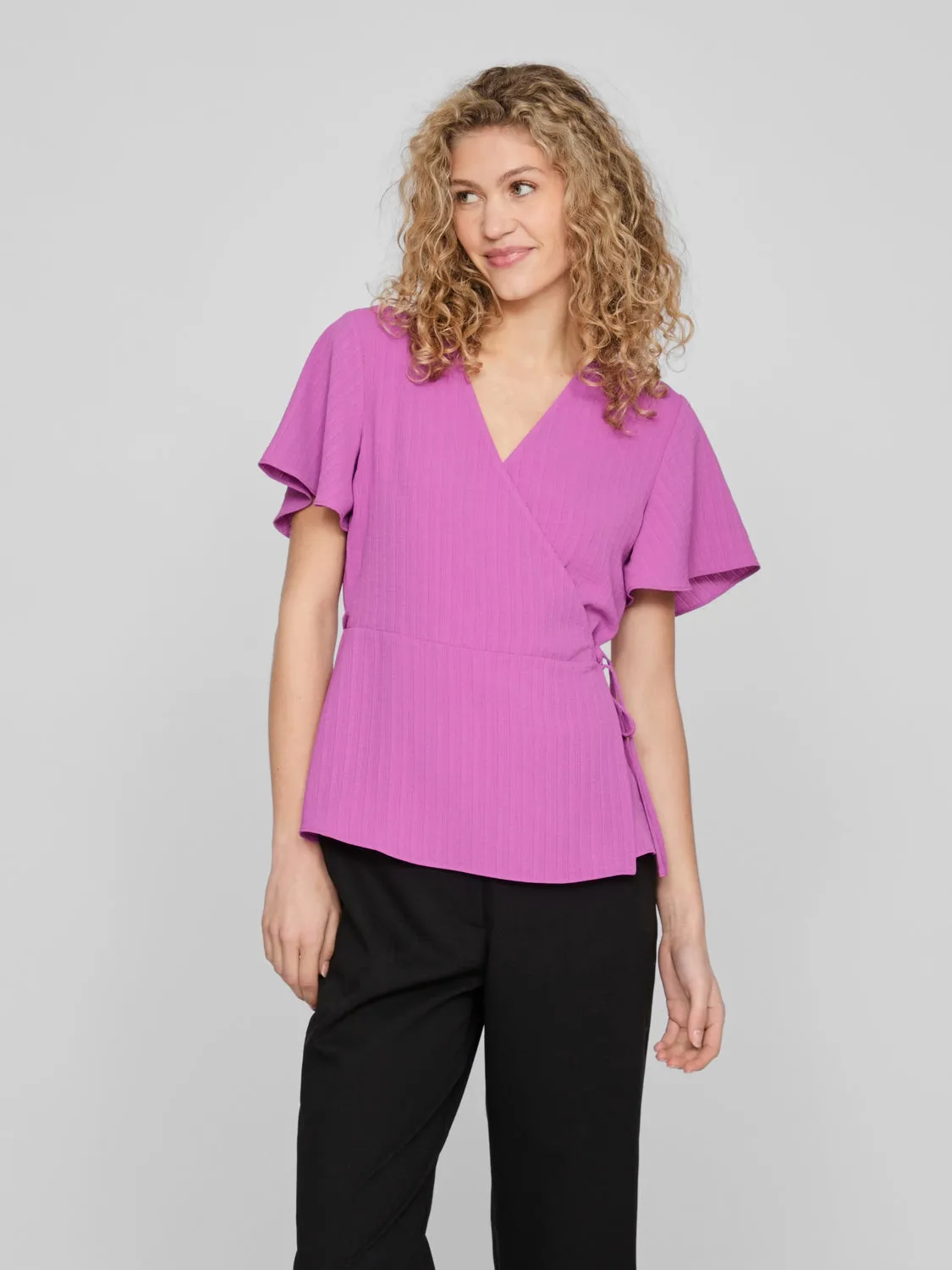 Ovie Wrap Top (Cattleya Orchid)