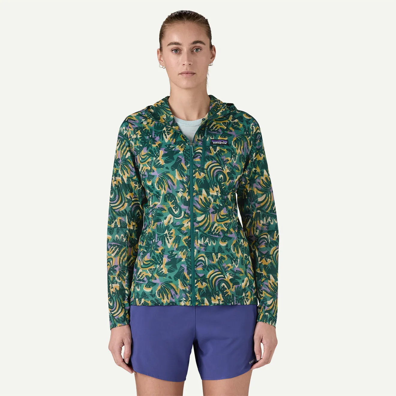 Patagonia Womens Houdini Jacket Wild Botanist / Wetland Blue