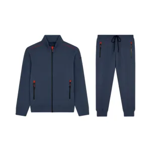 Paul & Shark Men's Rope Tied Pocket Daily Use Gray Tracksuit