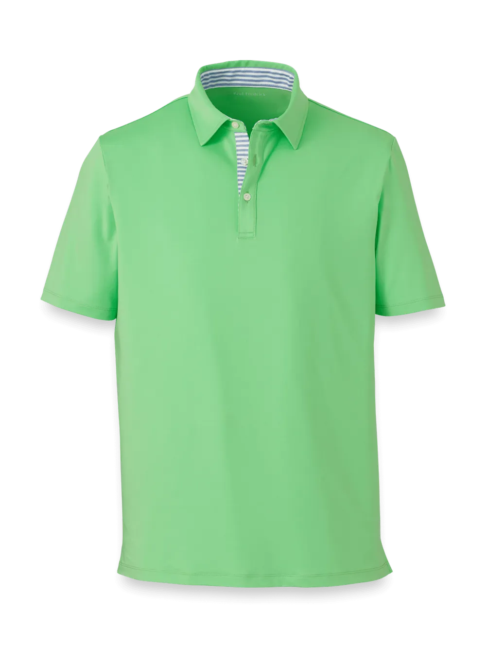Performance Blend Three Button Polo - Lime
