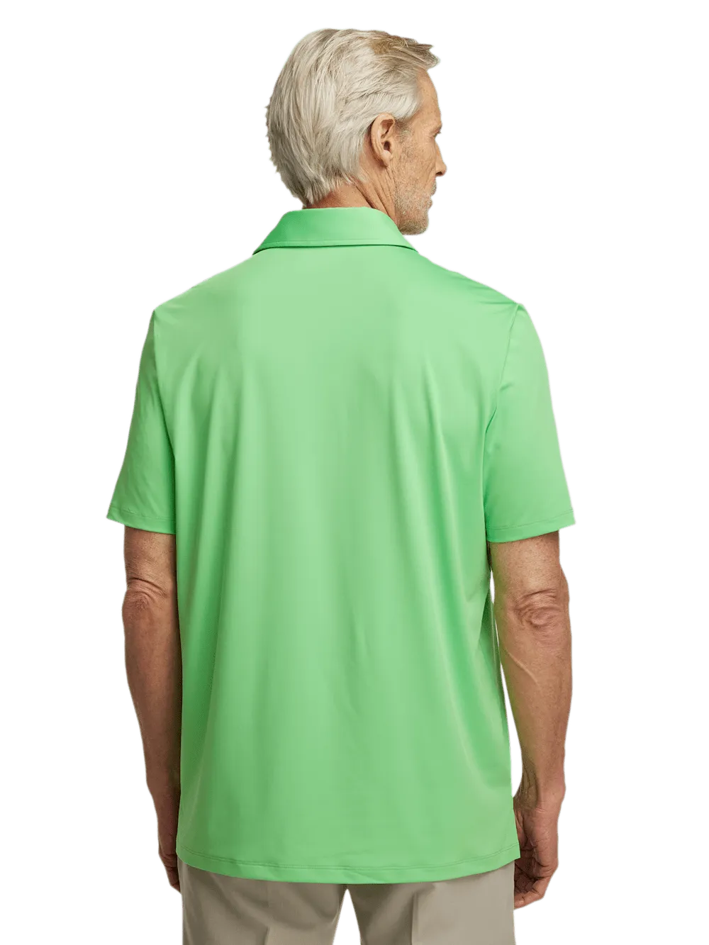 Performance Blend Three Button Polo - Lime