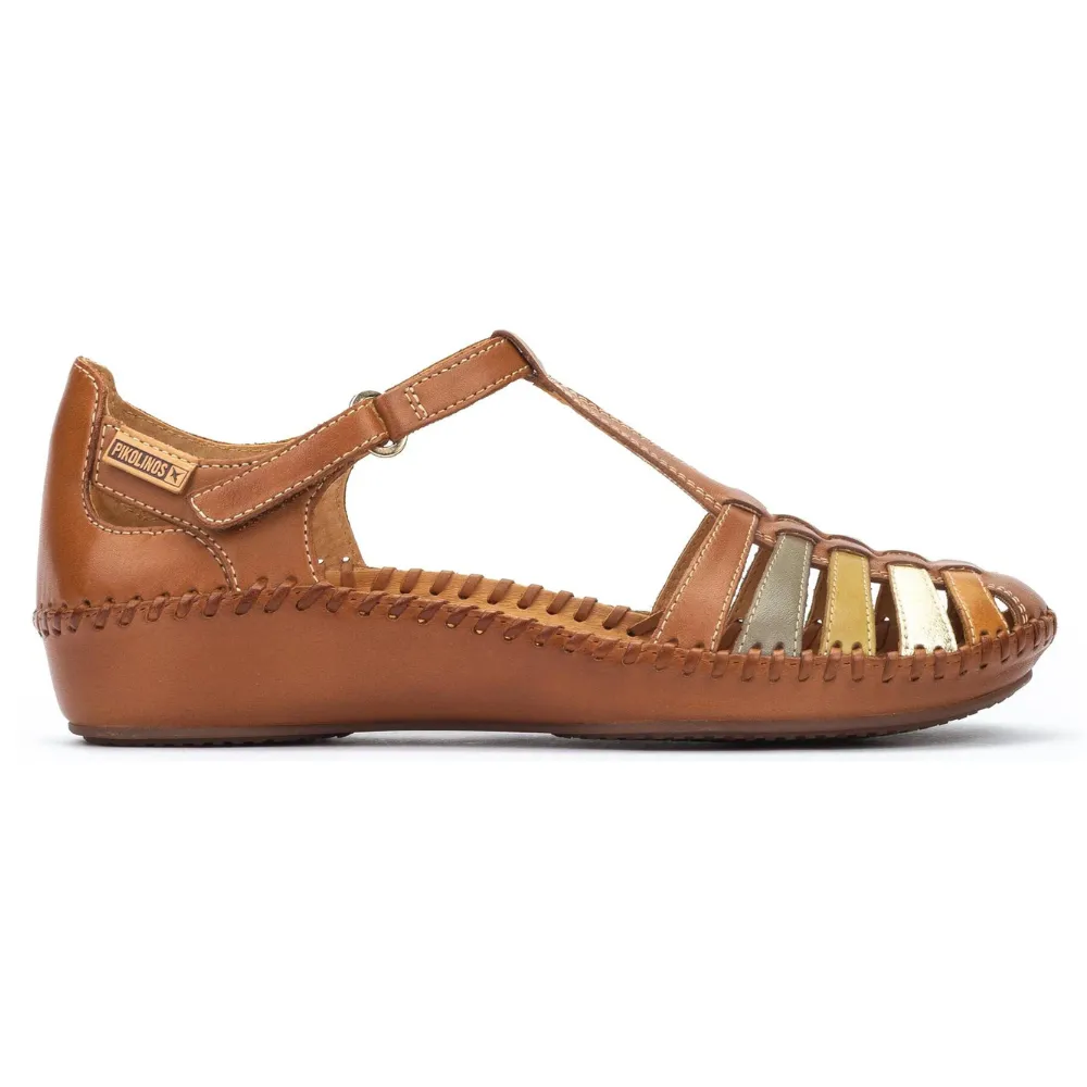 Pikolinos Viva 655-0843 Womens Leather Touch Fastening Sandal