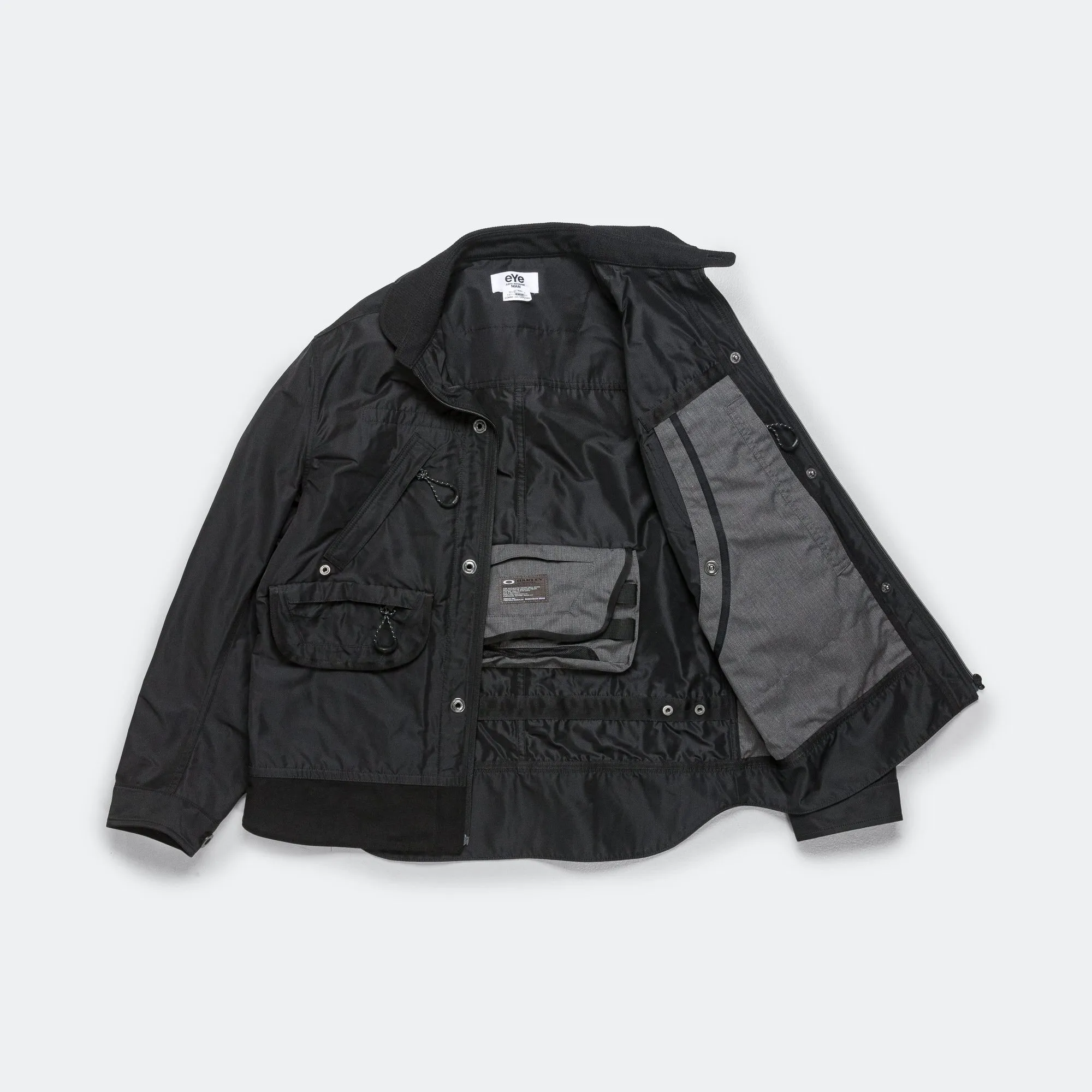 Polyester Twill Laminated Jacket x OAKLEY - Black/Black