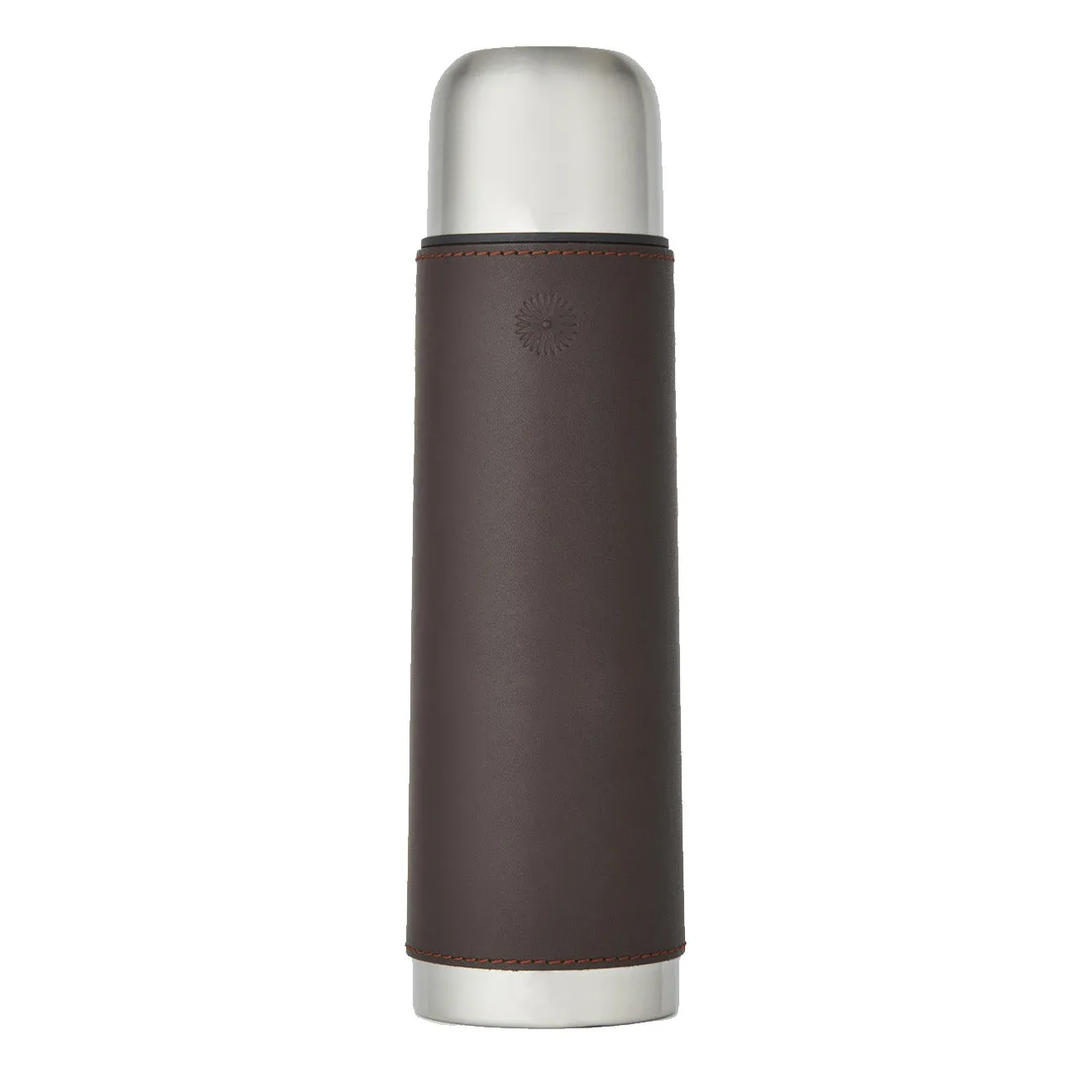Purdey Leather Thermos Flask Brown
