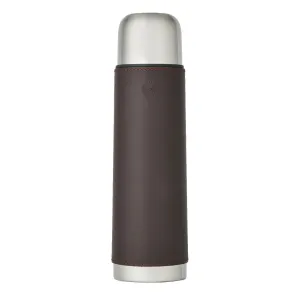Purdey Leather Thermos Flask Brown
