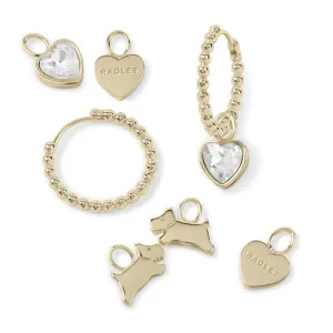 Radley 18ct Gold Plated Hoop Earring and Charms Set RYJ1544S