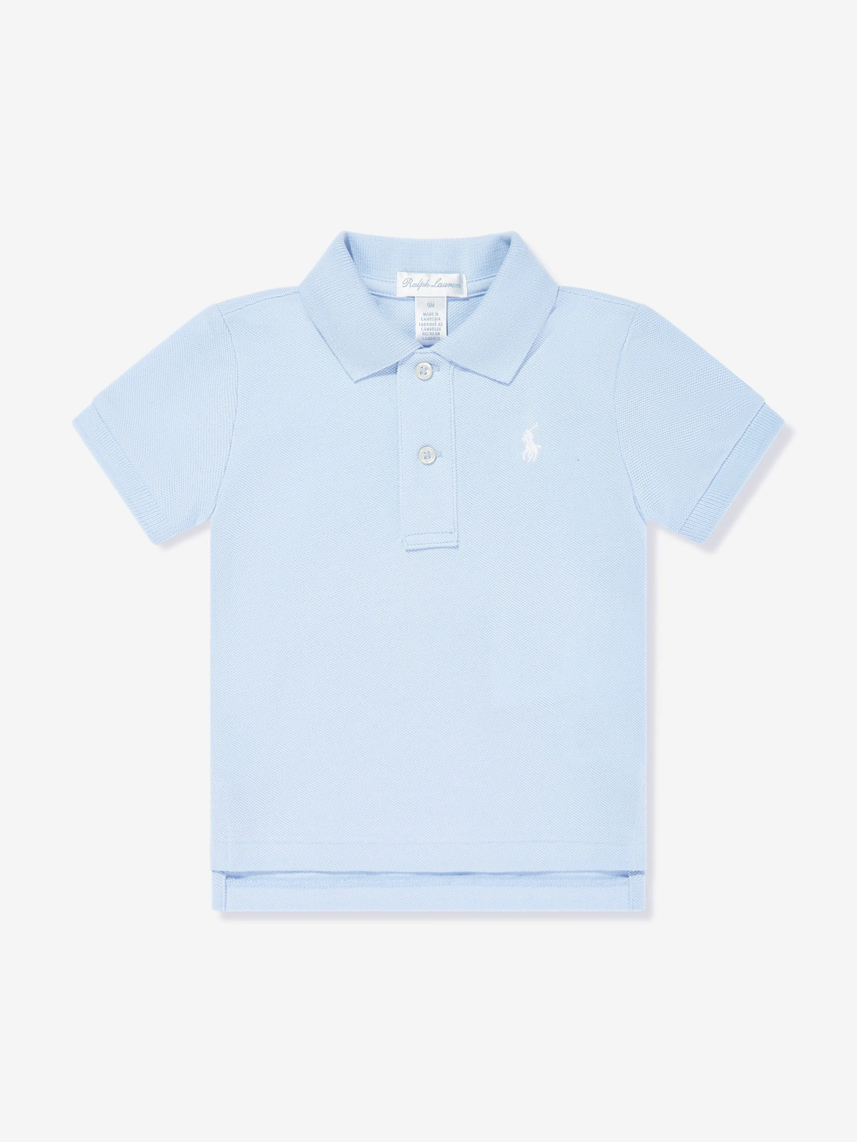 Ralph Lauren Baby Boys Logo Polo Shirt in Blue