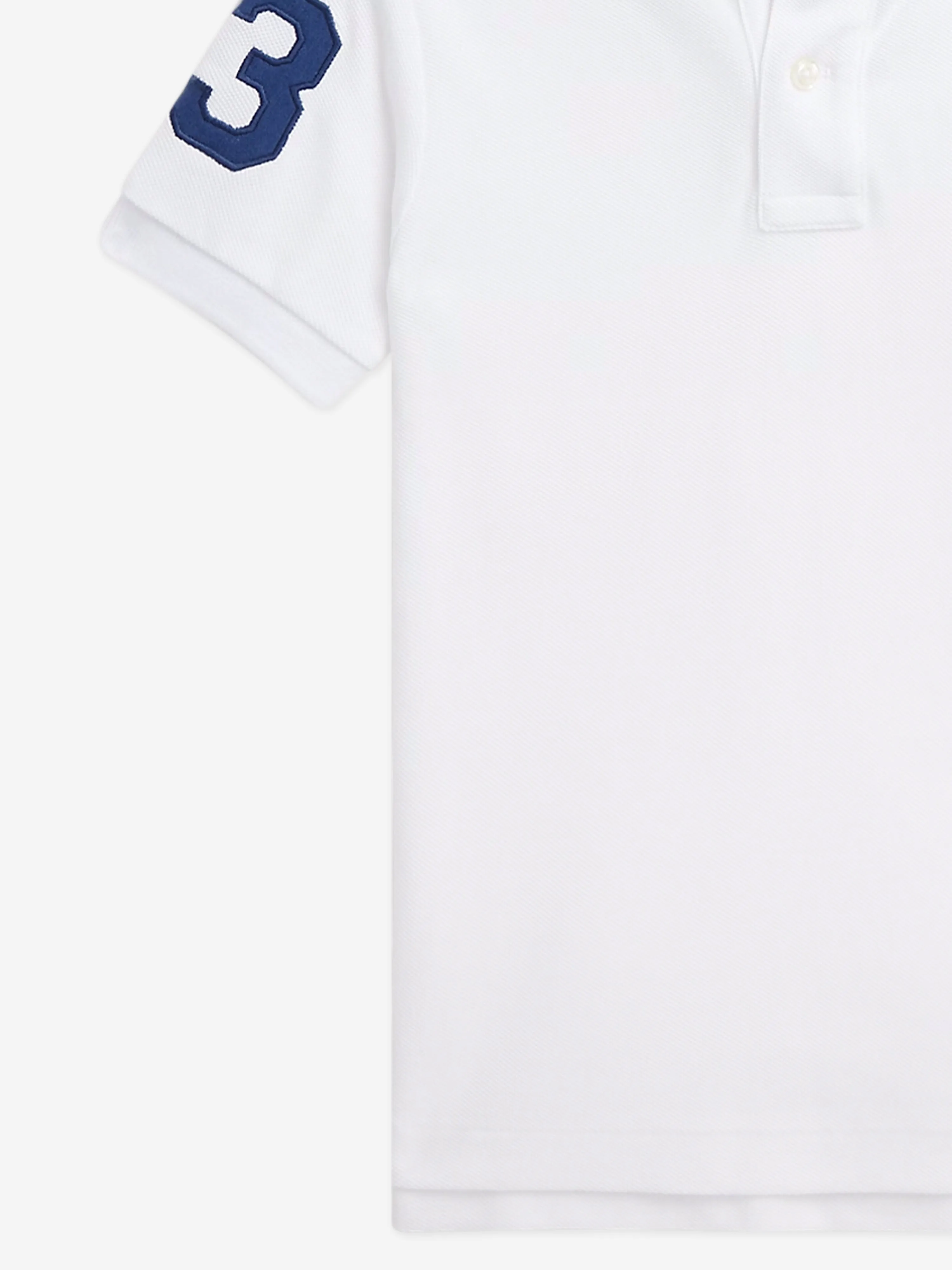 Ralph Lauren Boys Cotton Polo Shirt in White
