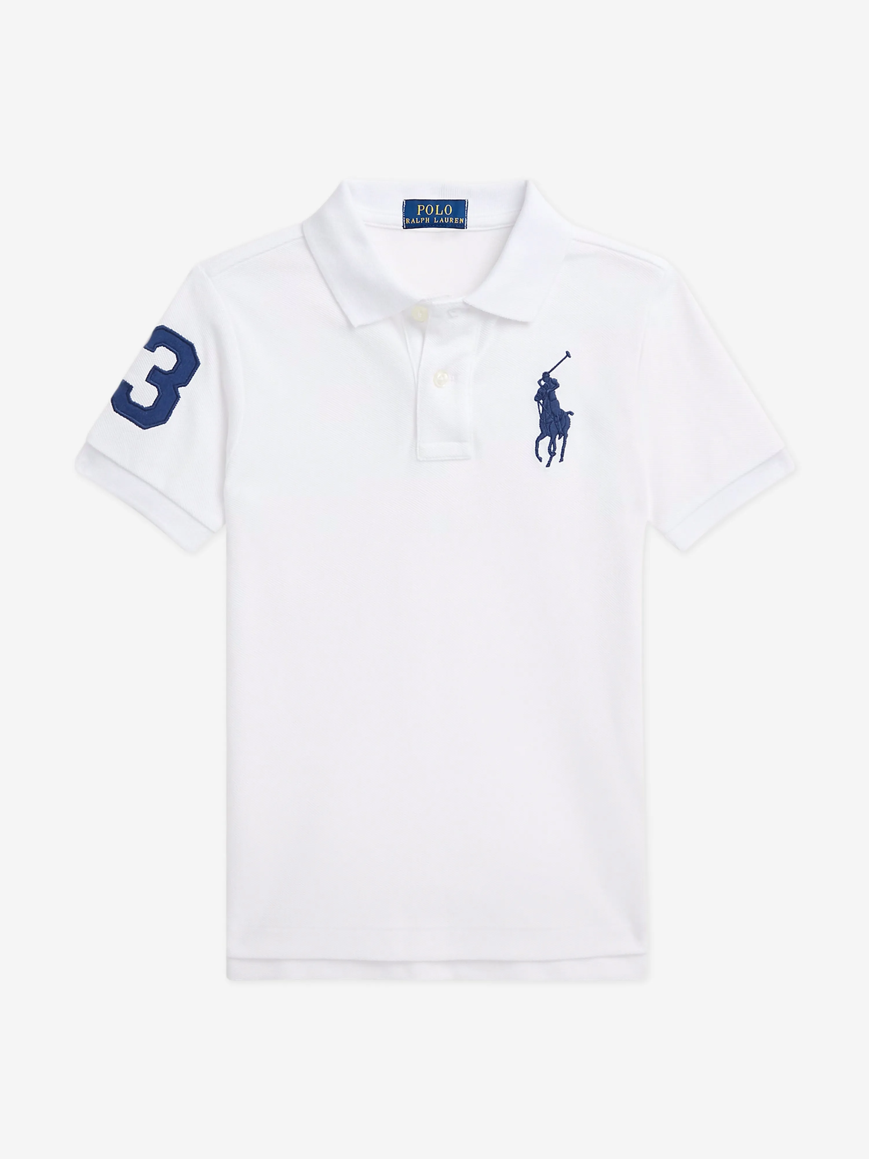 Ralph Lauren Boys Cotton Polo Shirt in White