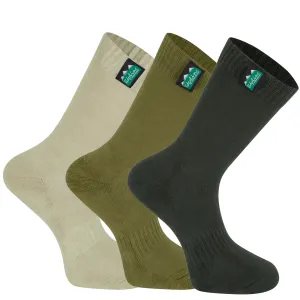 Ridgeline Mid-Length Cotton Work Socks 3-Pack