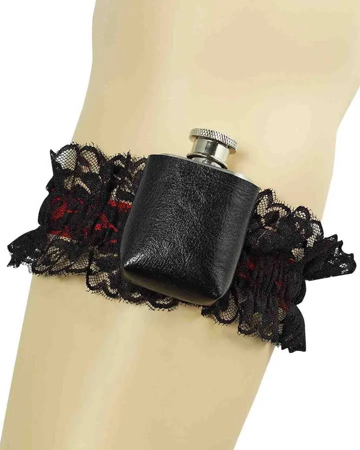 Roaring 20s Garter with Flask