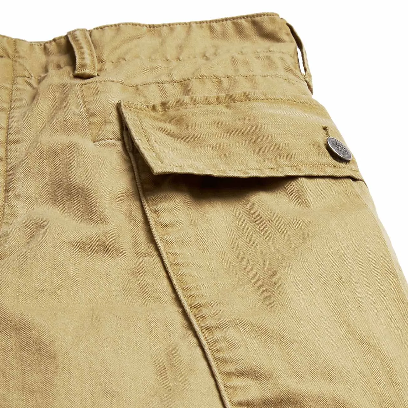 RRL by Ralph Lauren Herringbone Twill Cargo Trouser Khaki