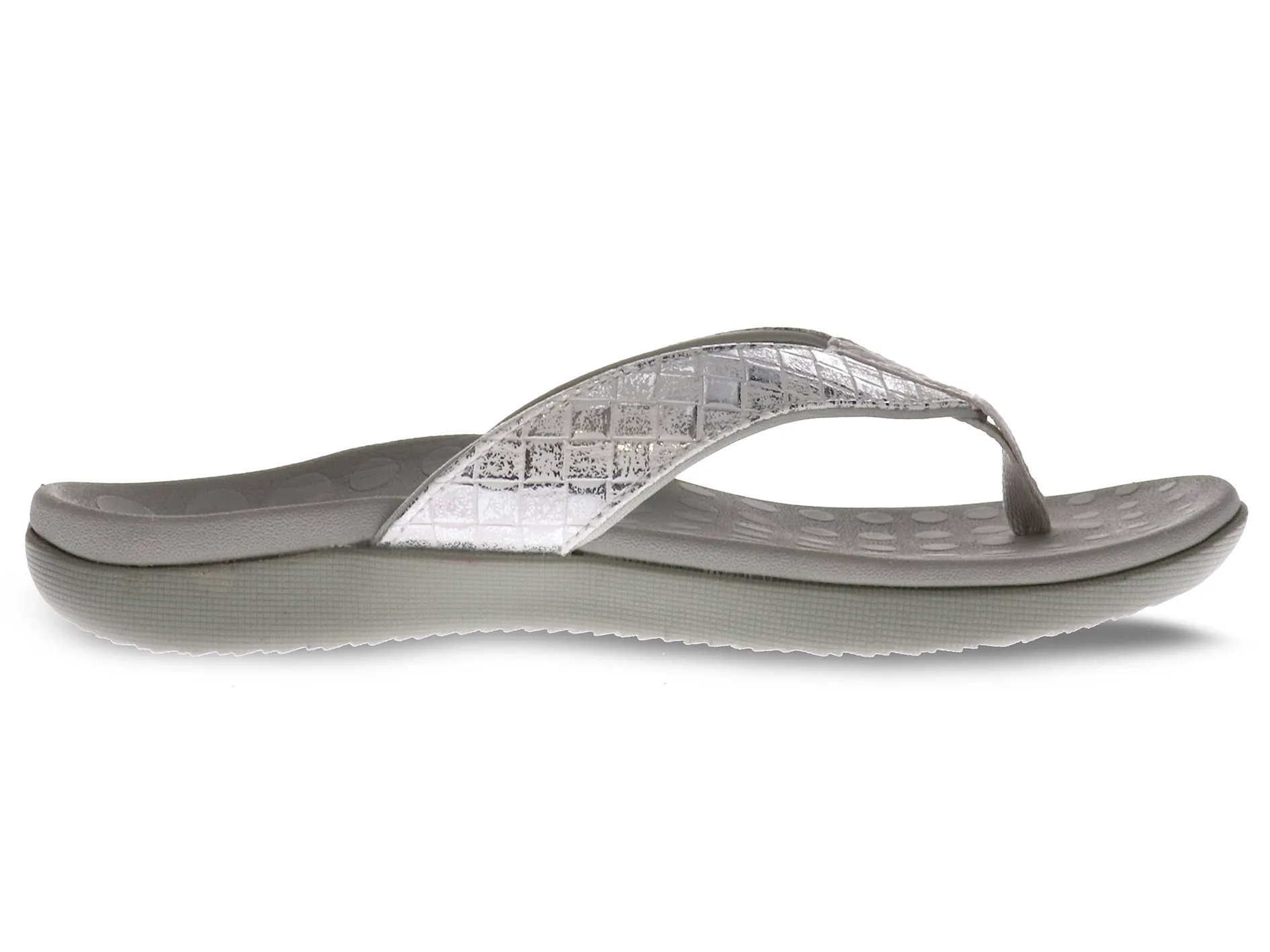 Scholl Orthaheel Women's Sonoma II Sandals Silver Weave