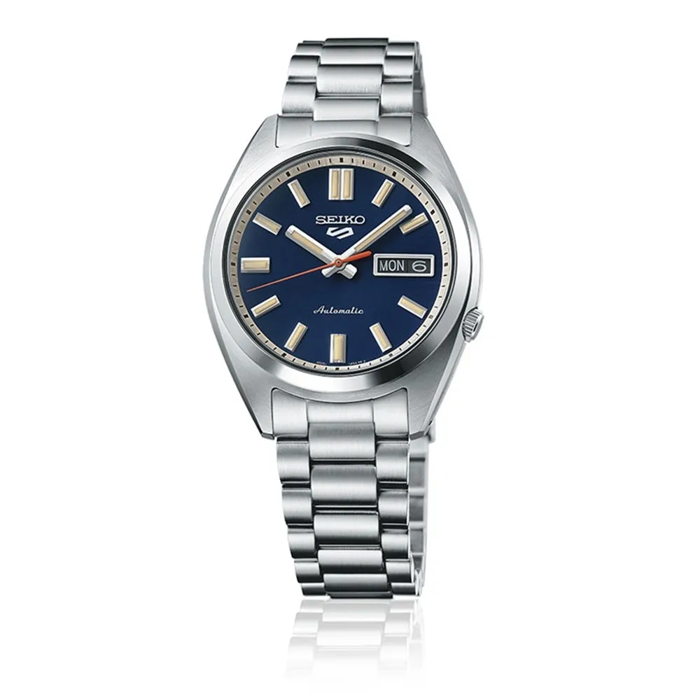 Seiko 5 Sports SXNS 'Rinse Blue' Stainless Steel Mens Watch SRPK87K1