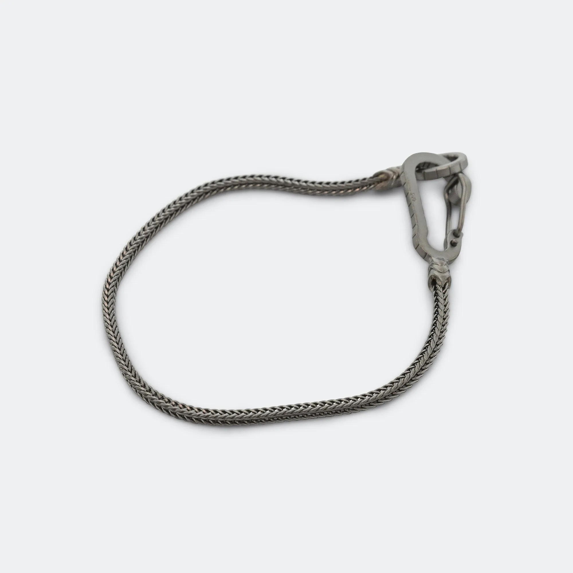 Snake Karabiner Bracelet - Ruthenium Plating/925 Silver