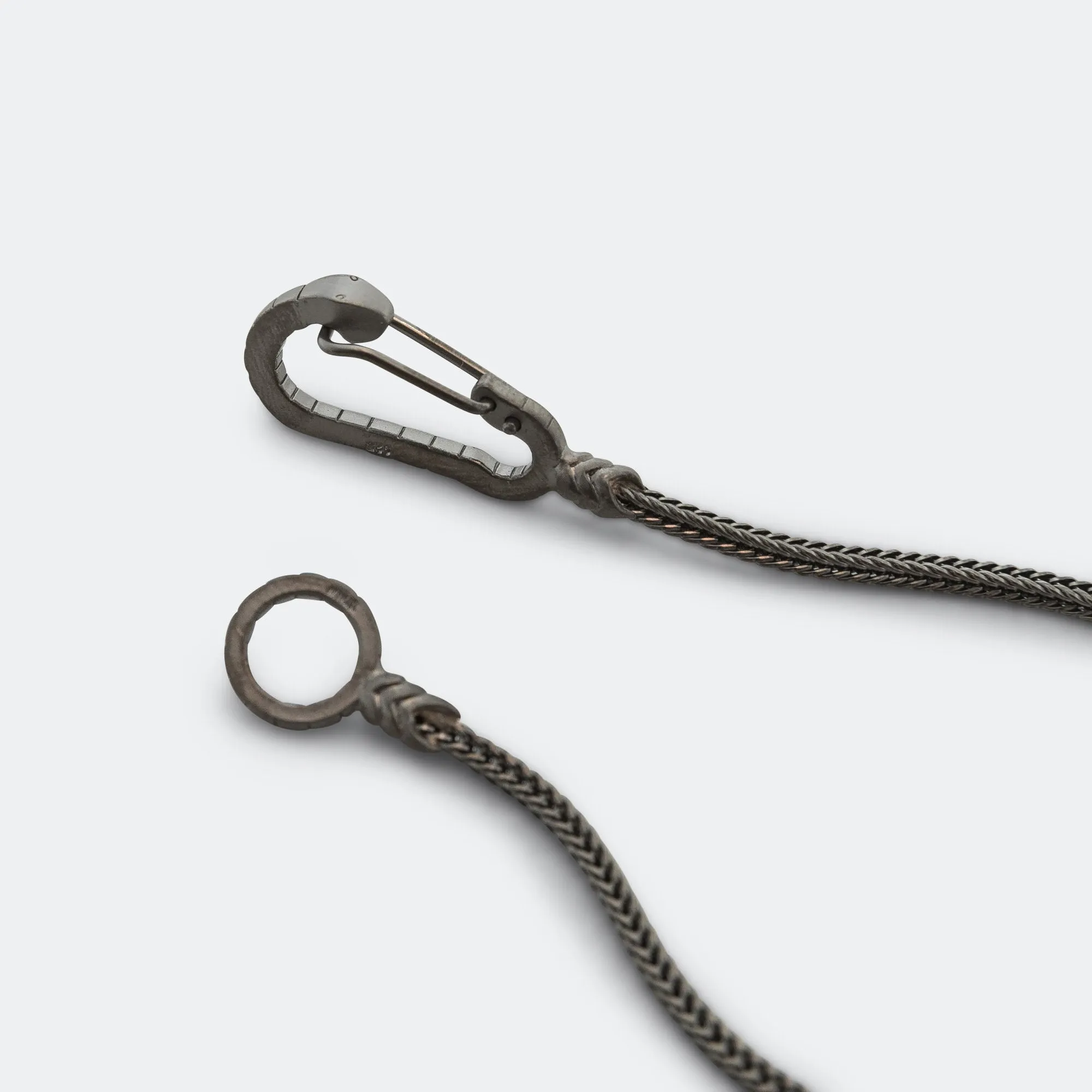 Snake Karabiner Bracelet - Ruthenium Plating/925 Silver