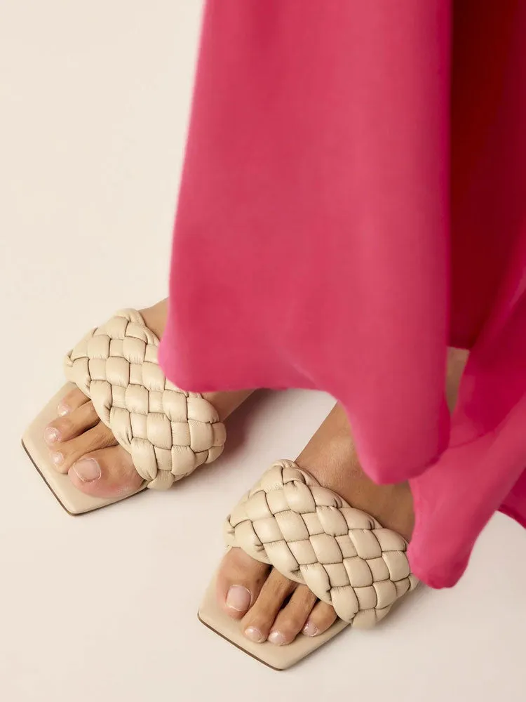 Summum Braided Sandal Alpaca
