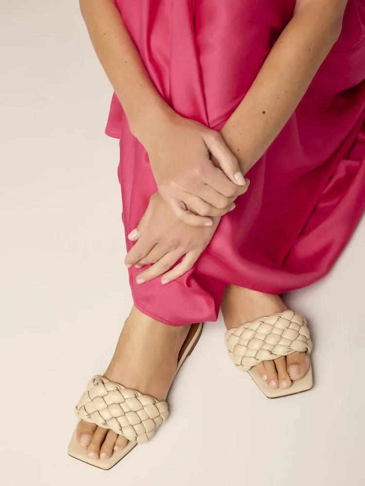 Summum Braided Sandal Alpaca