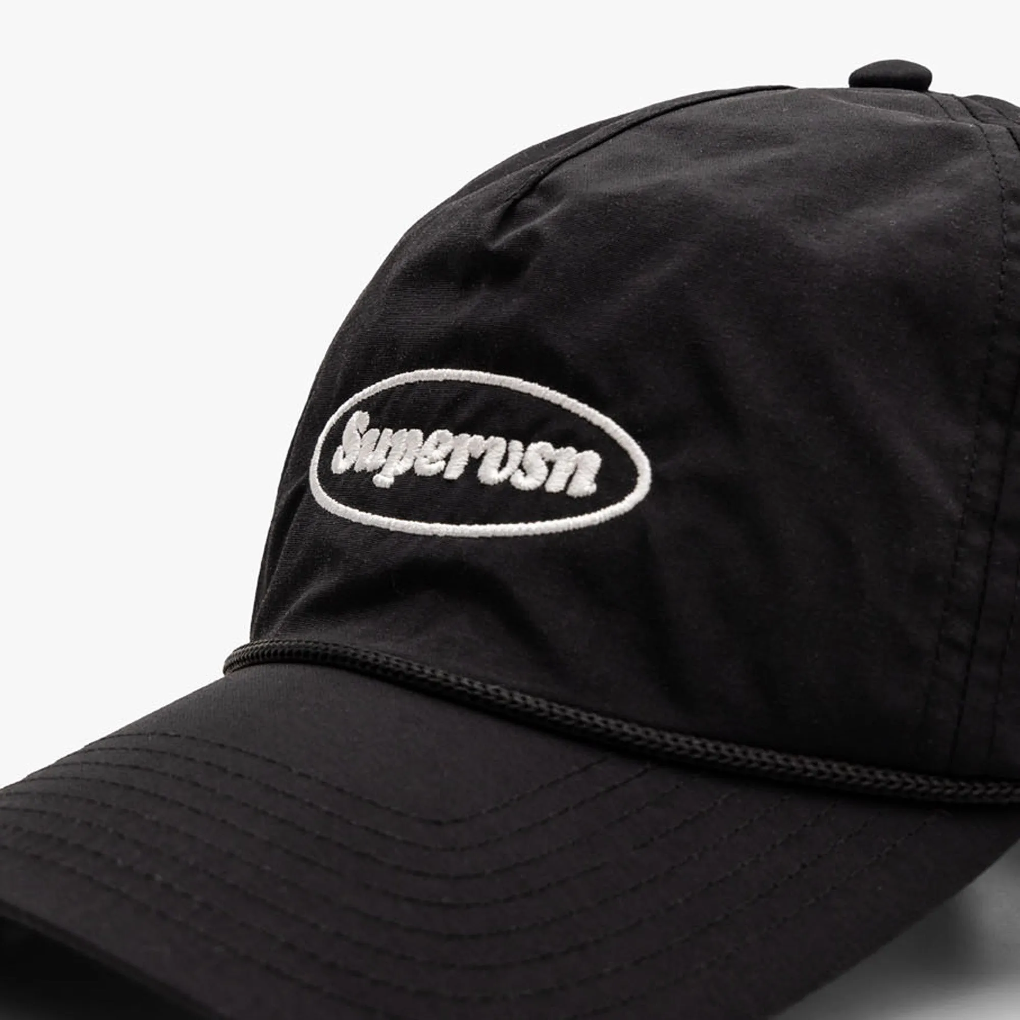 Supervsn Oval Stamp Logo Camp Hat / Black