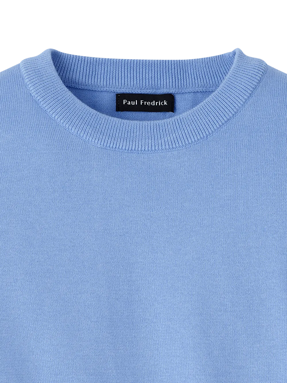 Supima Cotton Crew Neck Sweater - Blue