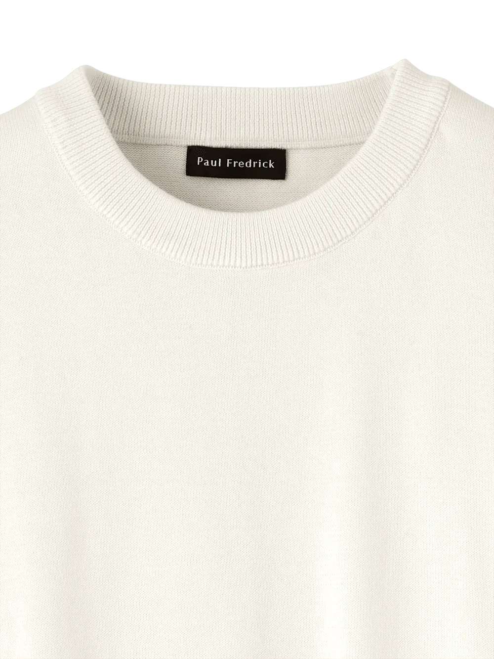 Supima Cotton Crew Neck Sweater - Off White