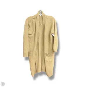 Sweater Cardigan By Loft In Tan, Size: M