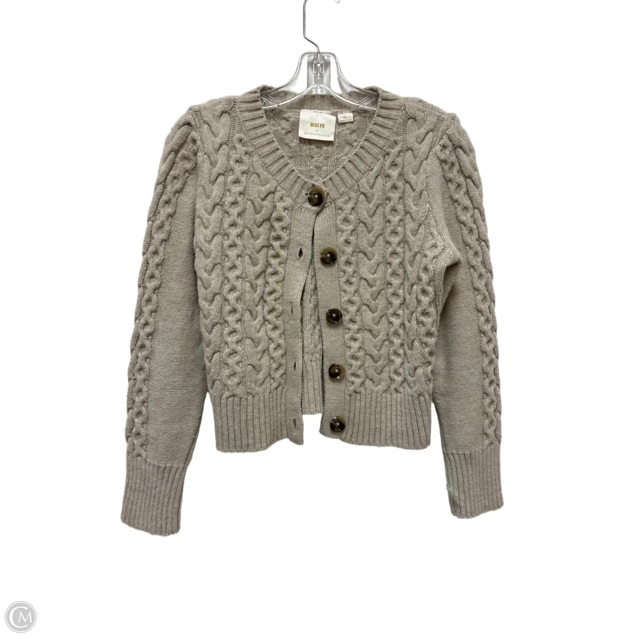 Sweater Cardigan By Maeve In Cream, Size: S