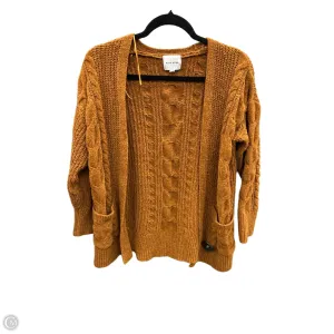 Sweater Cardigan By Pink Rose In Orange, Size: M