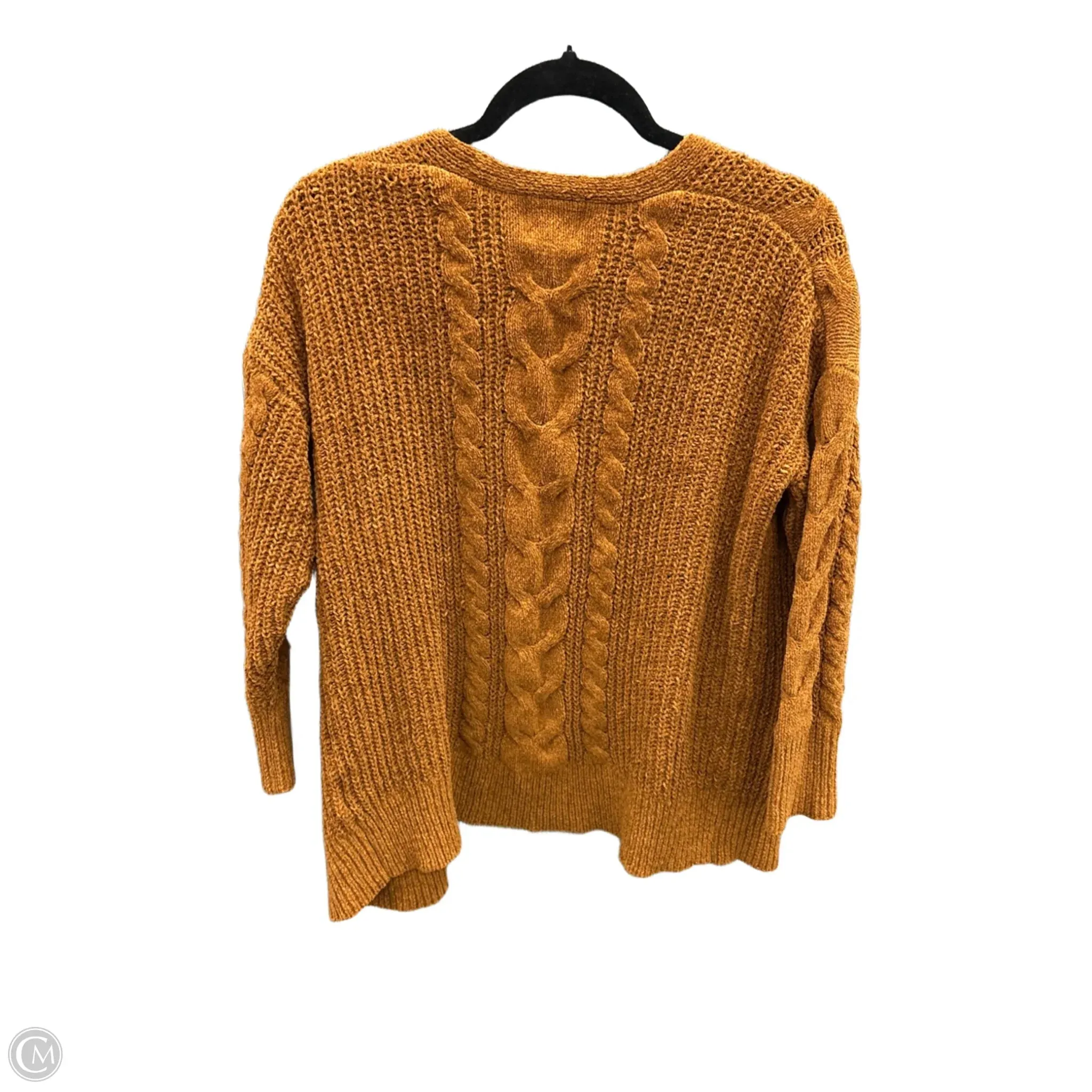 Sweater Cardigan By Pink Rose In Orange, Size: M