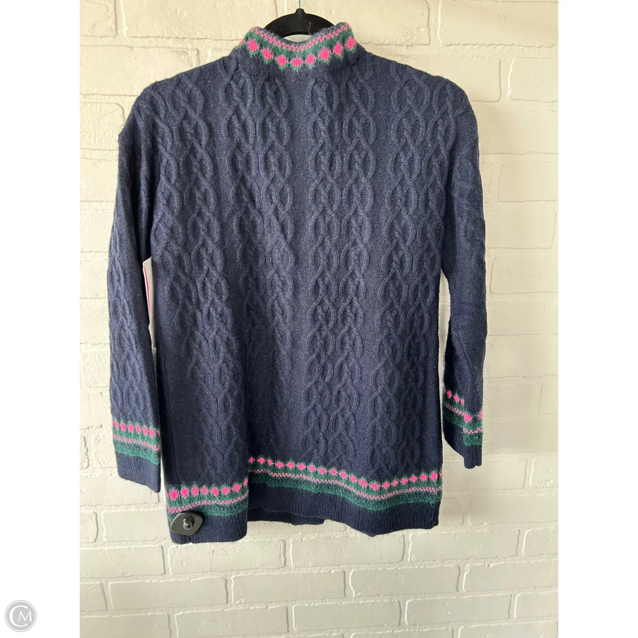 Sweater Cardigan By Talbots In Navy, Size: Mp