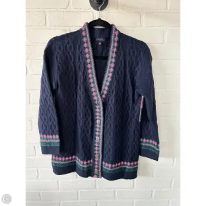 Sweater Cardigan By Talbots In Navy, Size: Mp