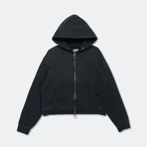 SWT Knit ZIP-UP GYM Parka - Black