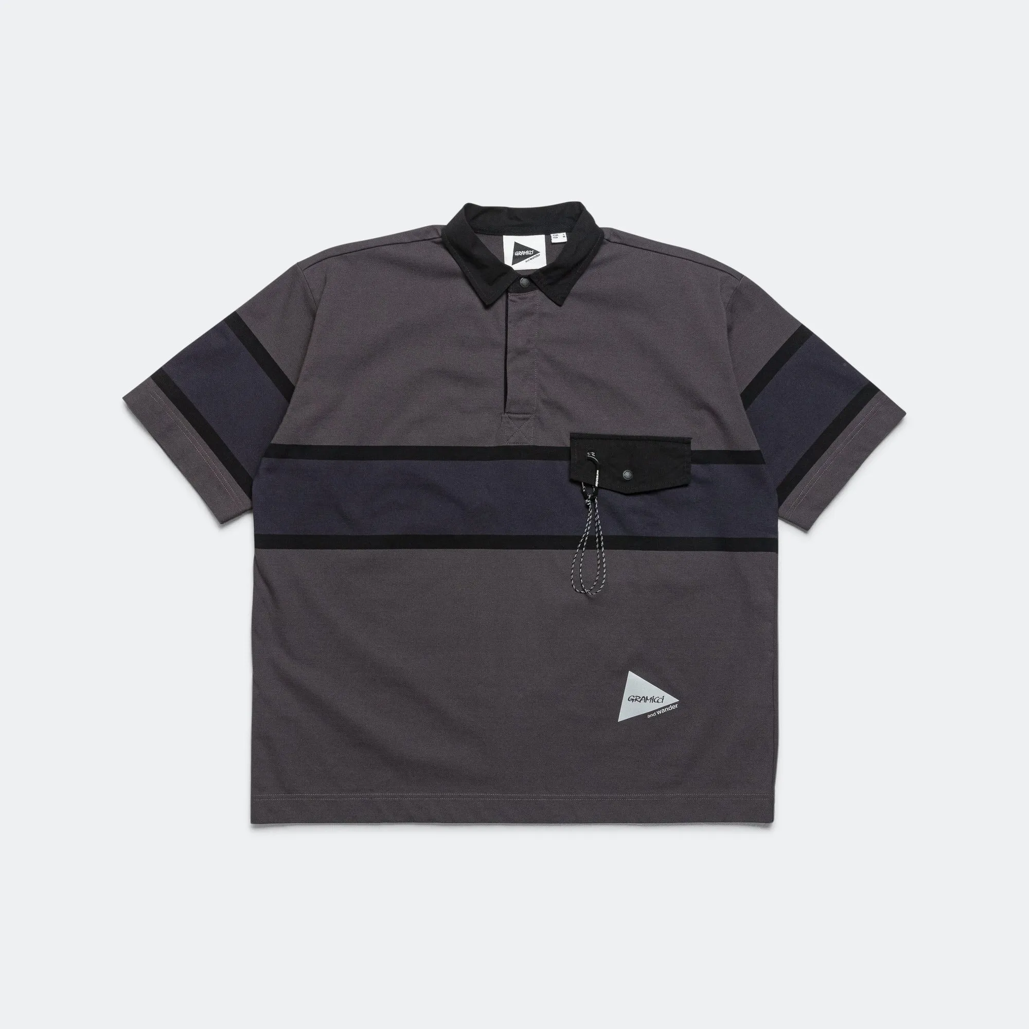 Tech Rugby Shirt x and wander - Black