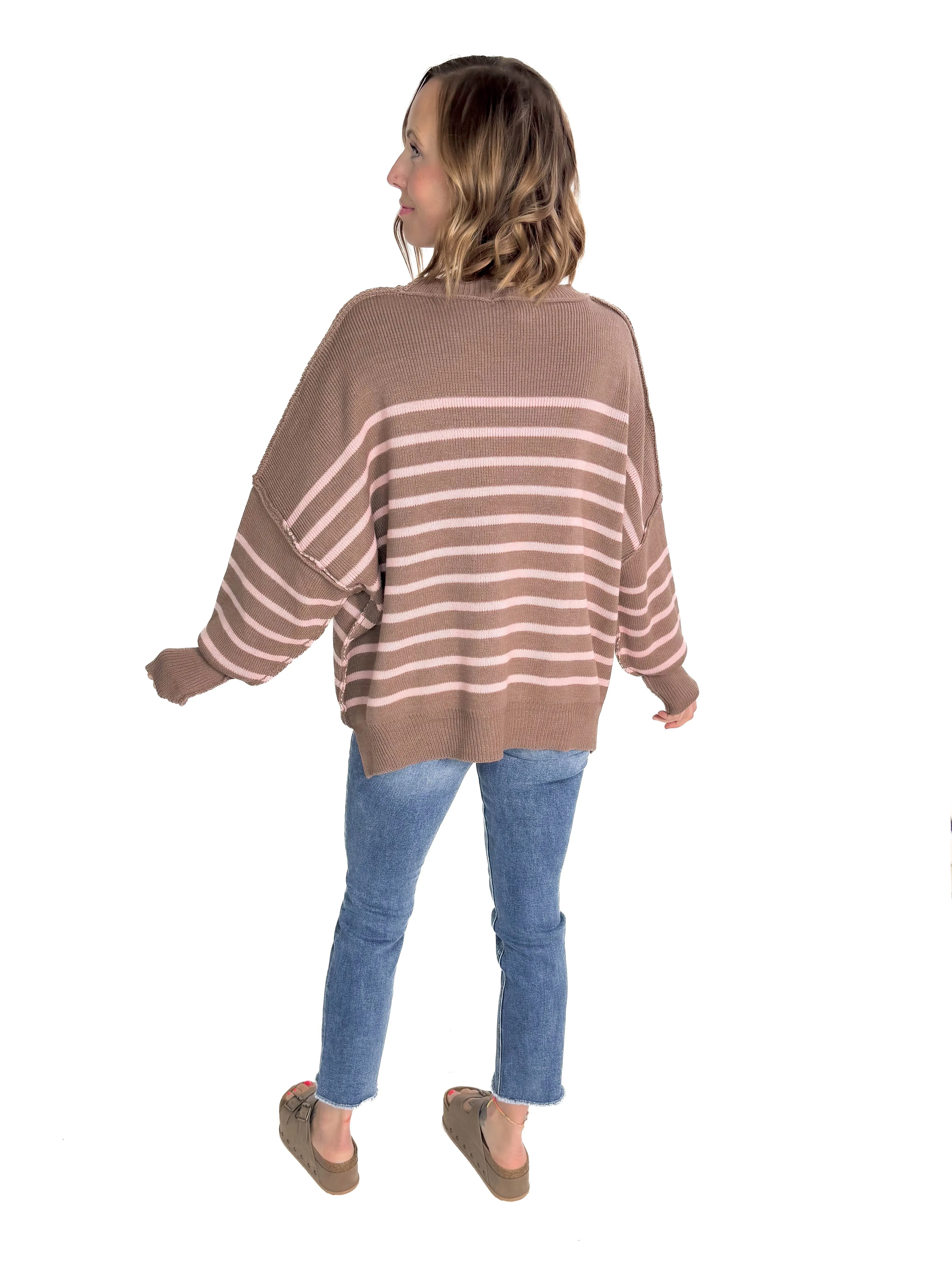 Tenley Sweater- MOCHA-FINAL SALE