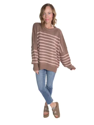 Tenley Sweater- MOCHA-FINAL SALE