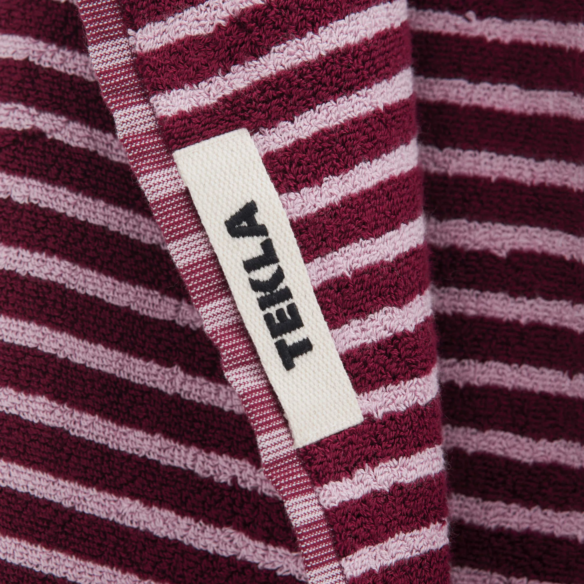 Terry Towel - Red & Rose