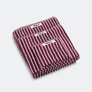 Terry Towel - Red & Rose