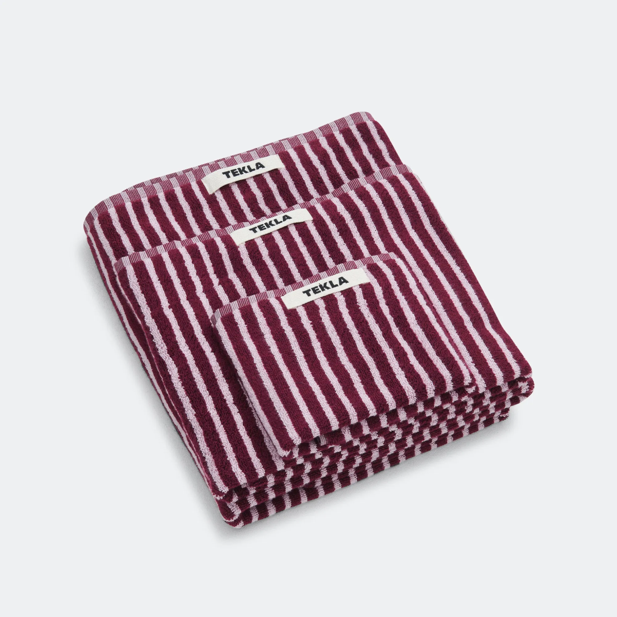 Terry Towel - Red & Rose