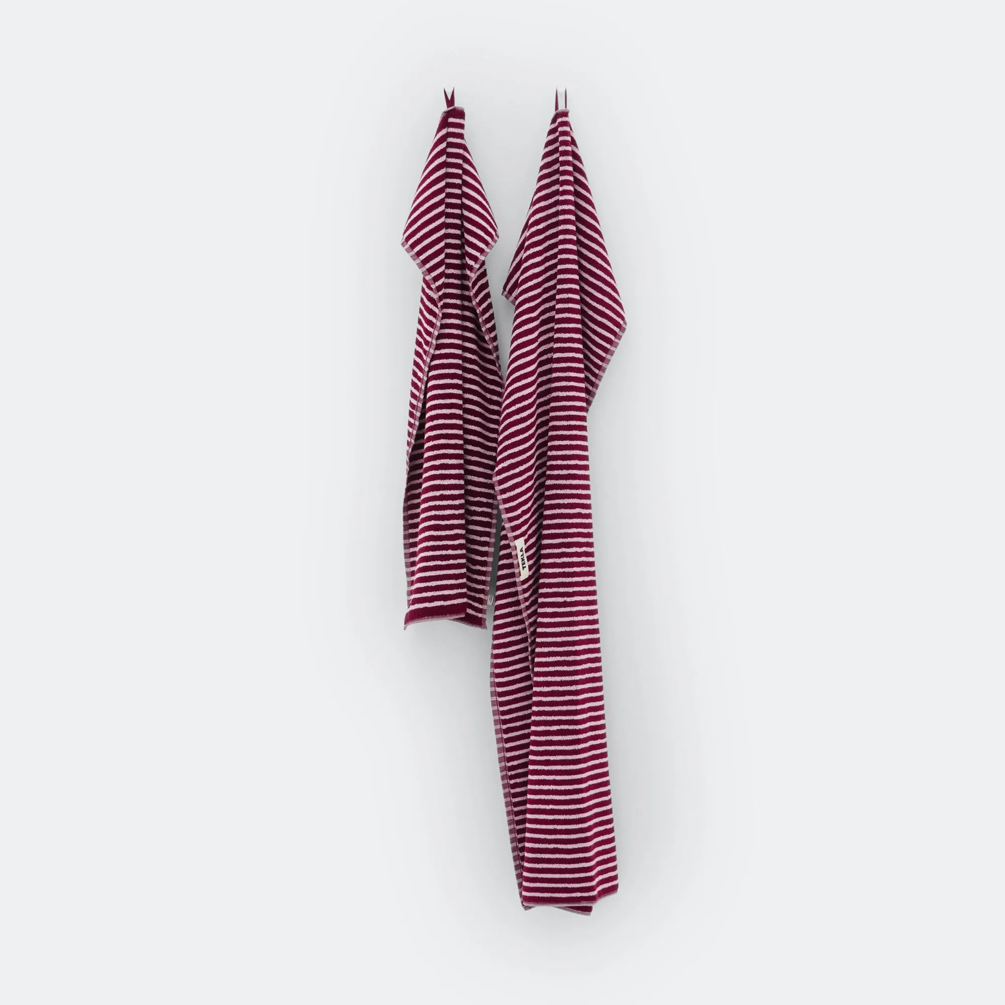 Terry Towel - Red & Rose