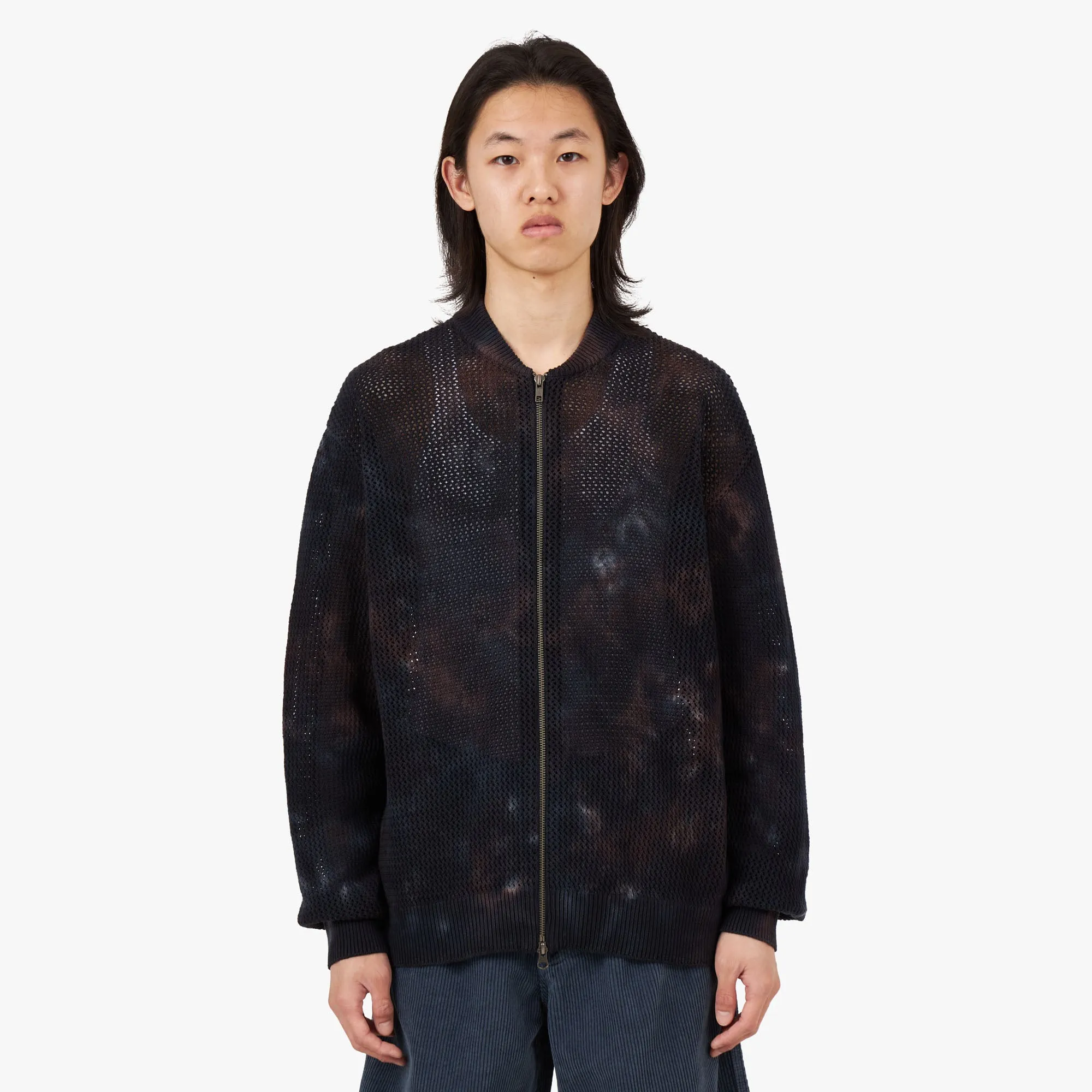 thisisneverthat Net Knit Jacket / Indigo
