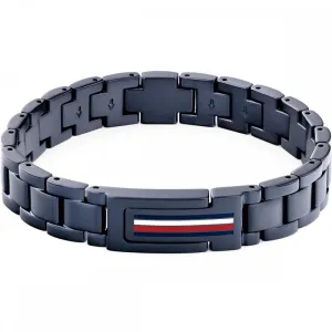 Tommy Hilfiger Mason Blue IP Stainless Steel Mens Bracelet 2790598