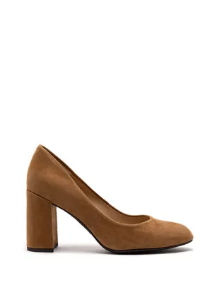 Unisa Ubara Block Heels Dark Camel