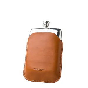 Westley Richards 5.5oz Hip Flask Mid Tan