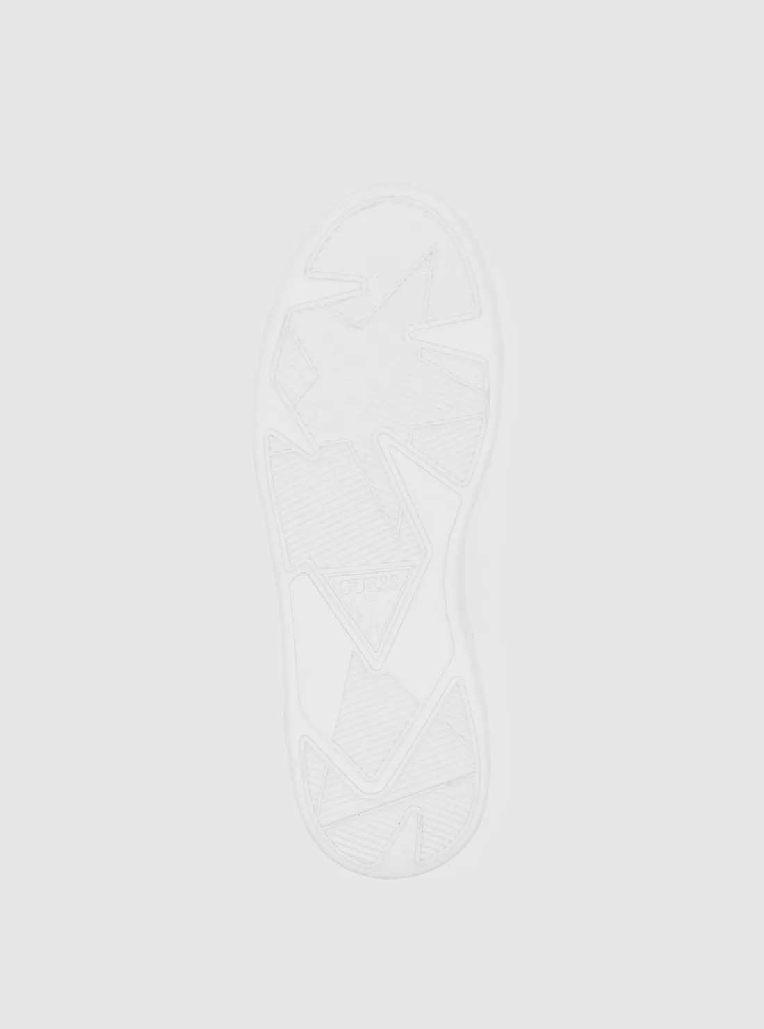White Logo Mannen High Top Sneakers Guess