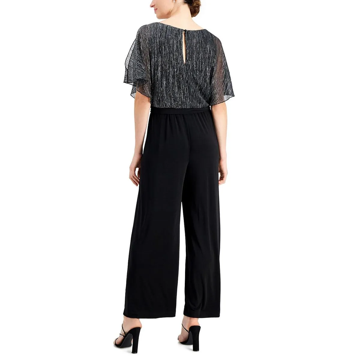 Womens Metallic Formal Jumpsuit
